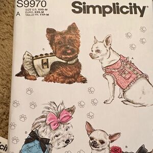 Simplicity Dog Costume Pattern - Black and Pink